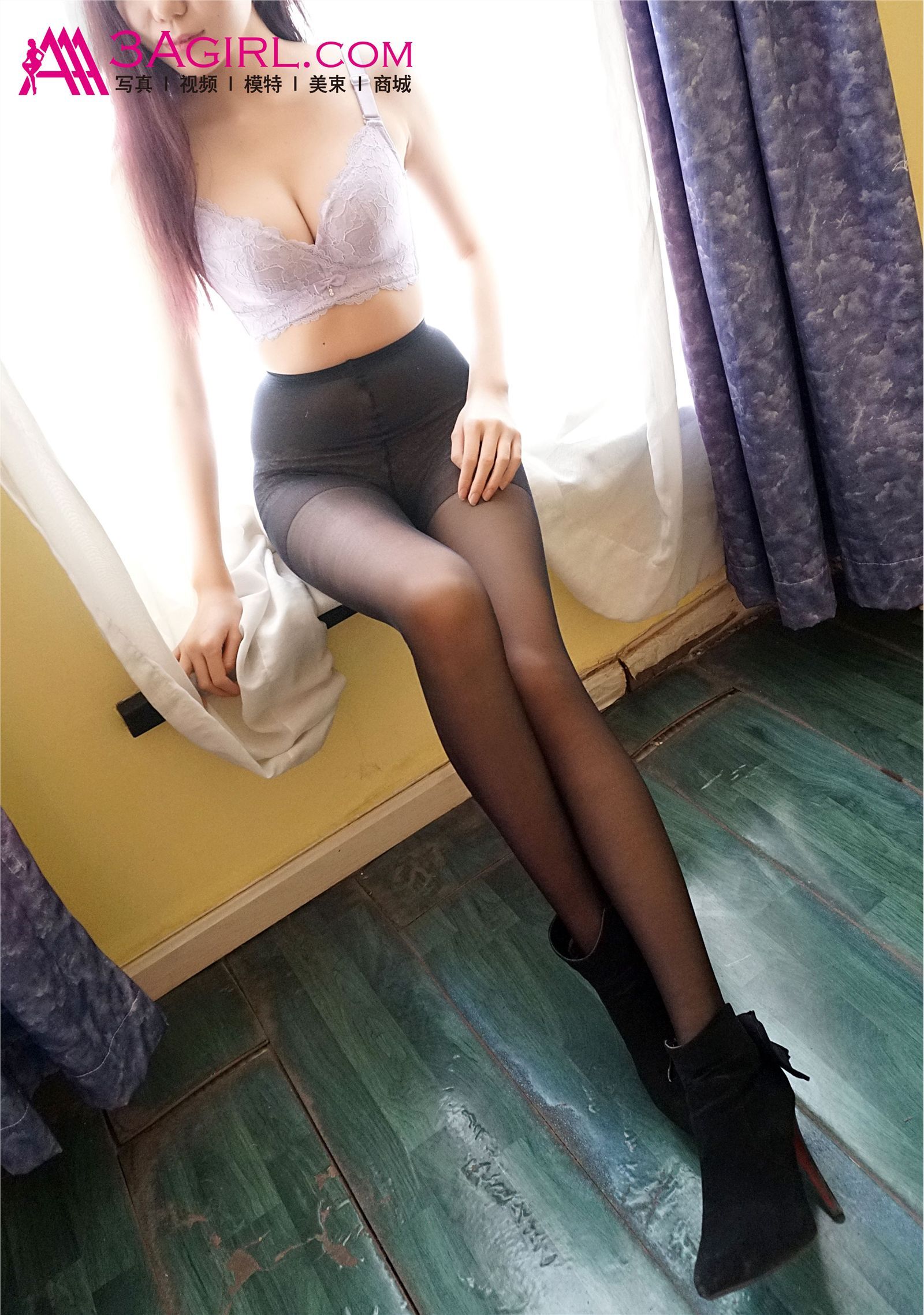[3Agirl] 2015.05.29 No.428 AAA女郎 紫色诱惑：雨欣