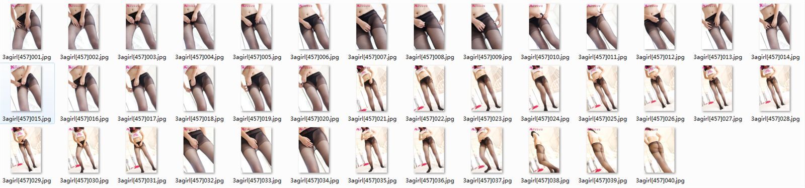 [3Agirl] 2015.07.26 No.457 AAA女郎 黑丝网露