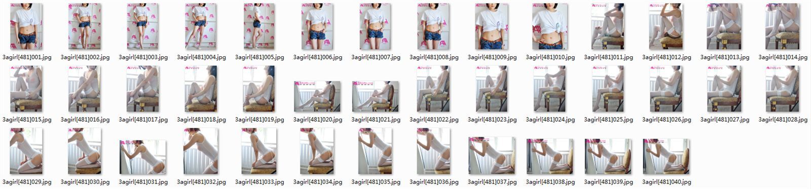 [3Agirl] 2015.09.12 No.481 AAA女郎 白色浪漫：玛丽