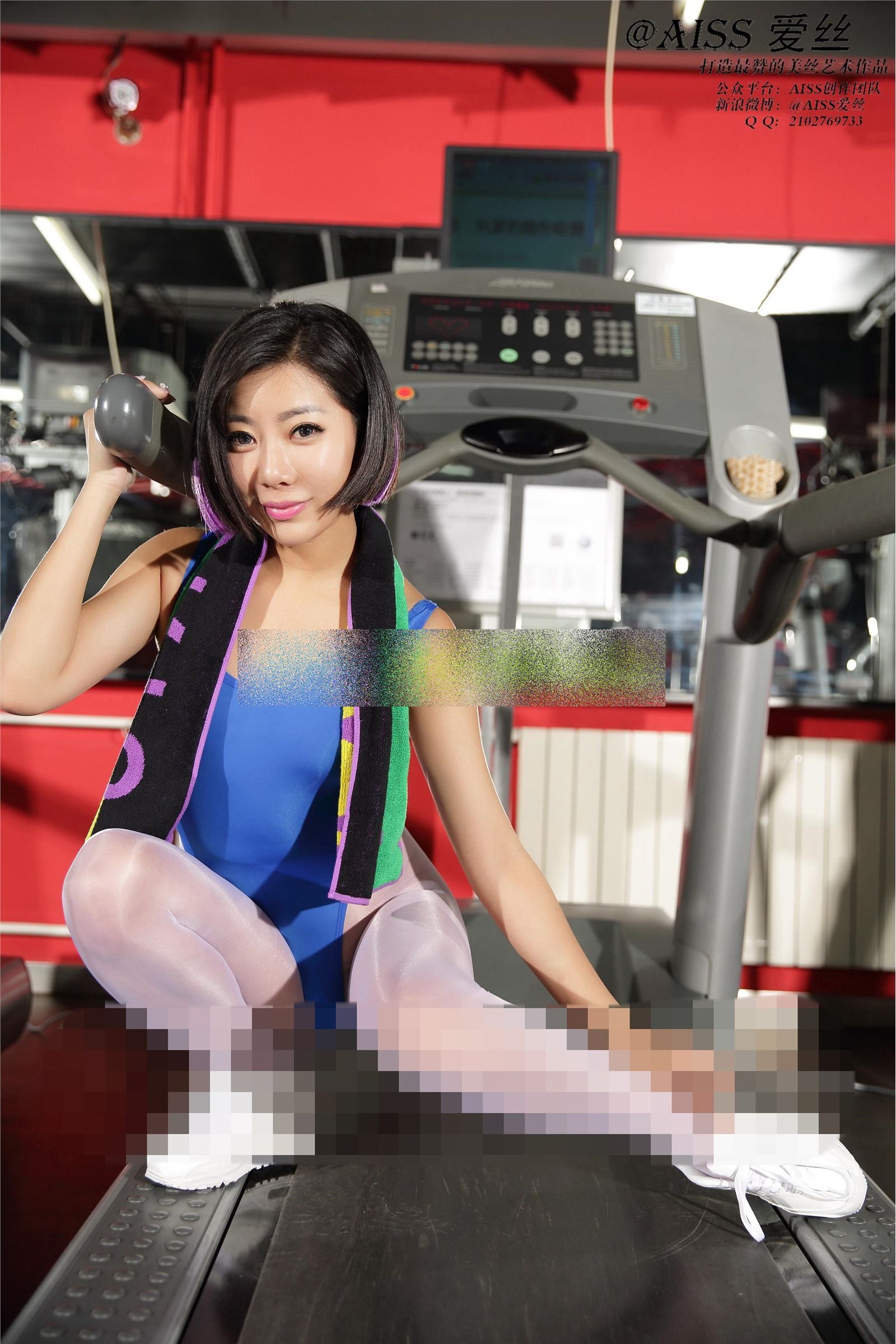 [AISS爱丝] 2014.04.24 萱萱去健身