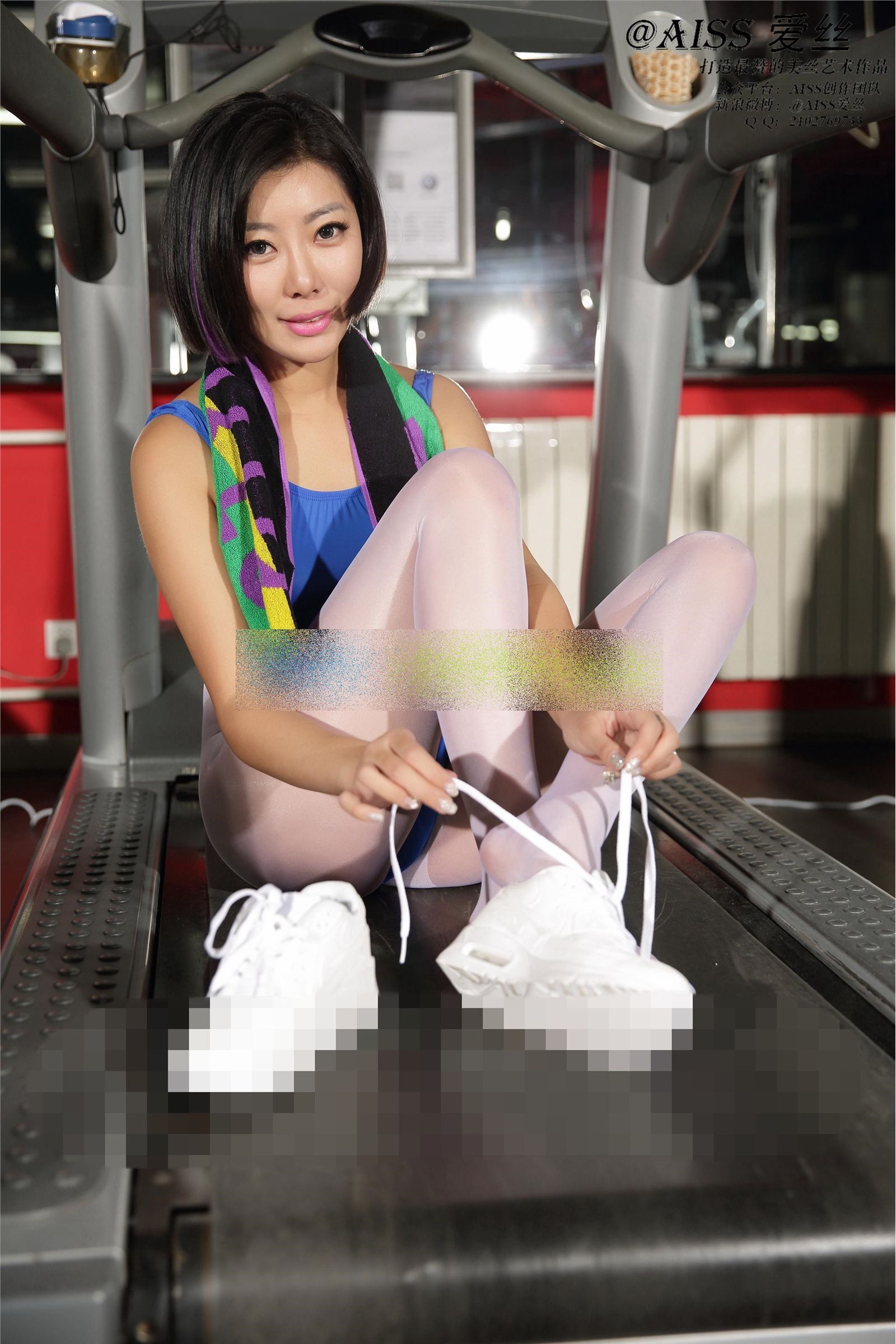 [AISS爱丝] 2014.04.24 萱萱去健身