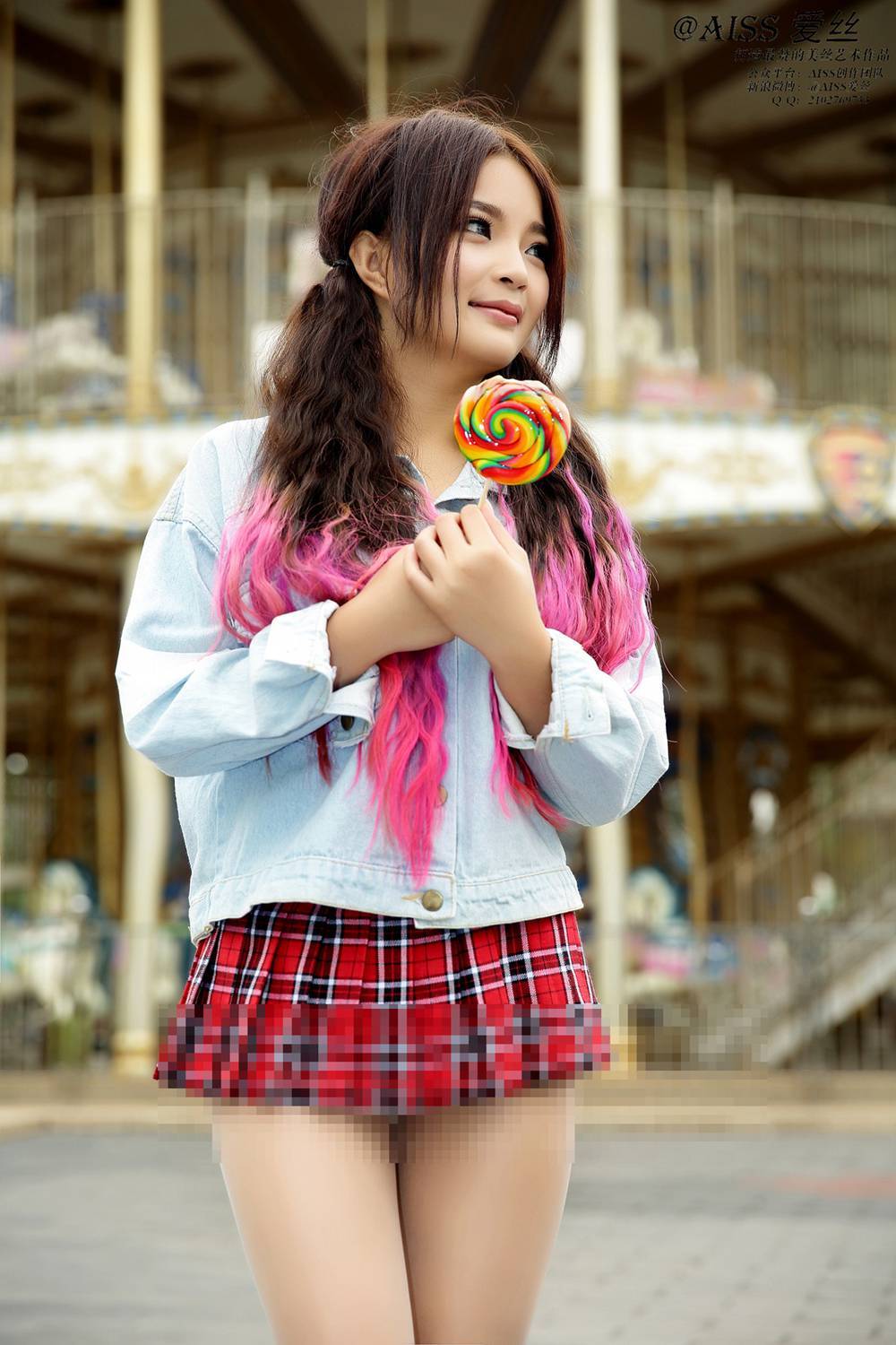 [AISS爱丝] 经典丝袜美腿外拍 NO.037 假日游乐园