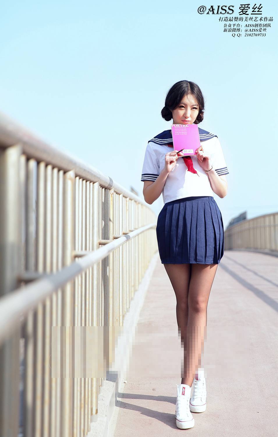 [AISS爱丝] 经典丝袜美腿外拍 NO.038 放学了