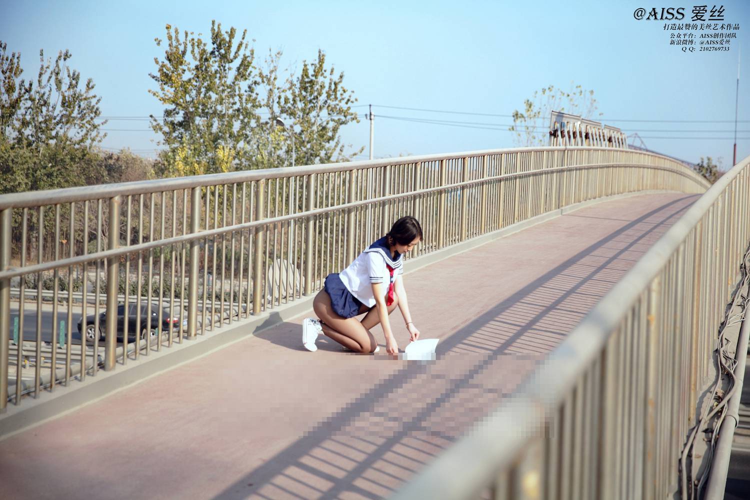 [AISS爱丝] 经典丝袜美腿外拍 NO.038 放学了