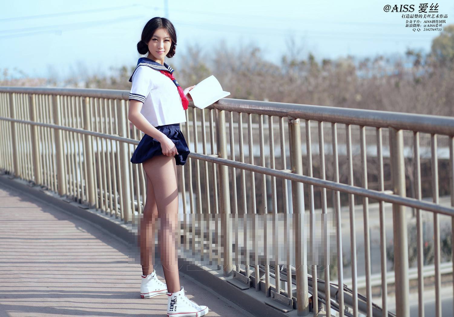 [AISS爱丝] 经典丝袜美腿外拍 NO.038 放学了
