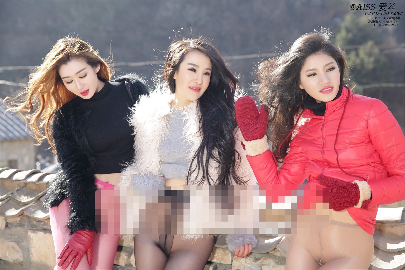 [AISS爱丝]丝袜美腿外拍 NO.45《过年回家》之回家篇