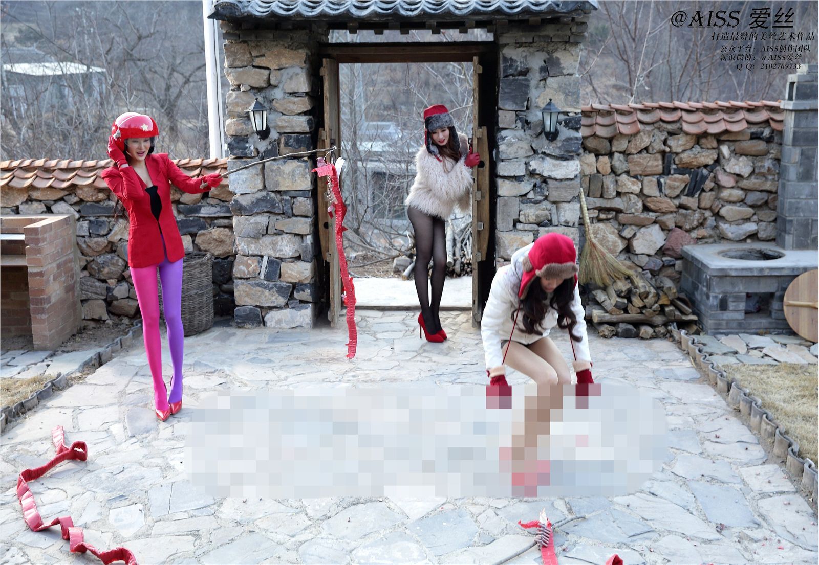 [AISS爱丝]丝袜美腿外拍 NO.46《过年回家》之过年篇