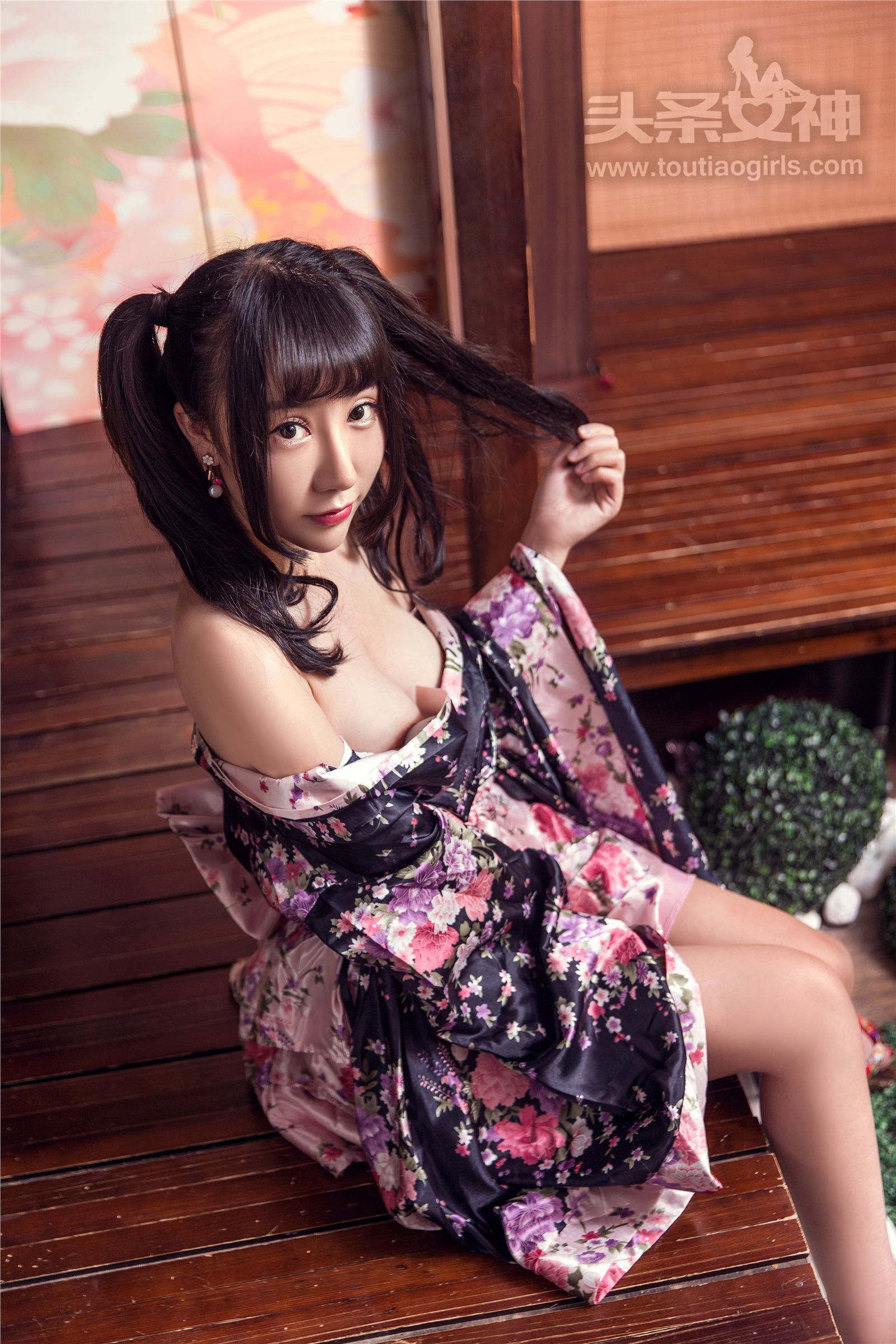 [TouTiao头条女神] 2017.08.24 笑笑和服七夕