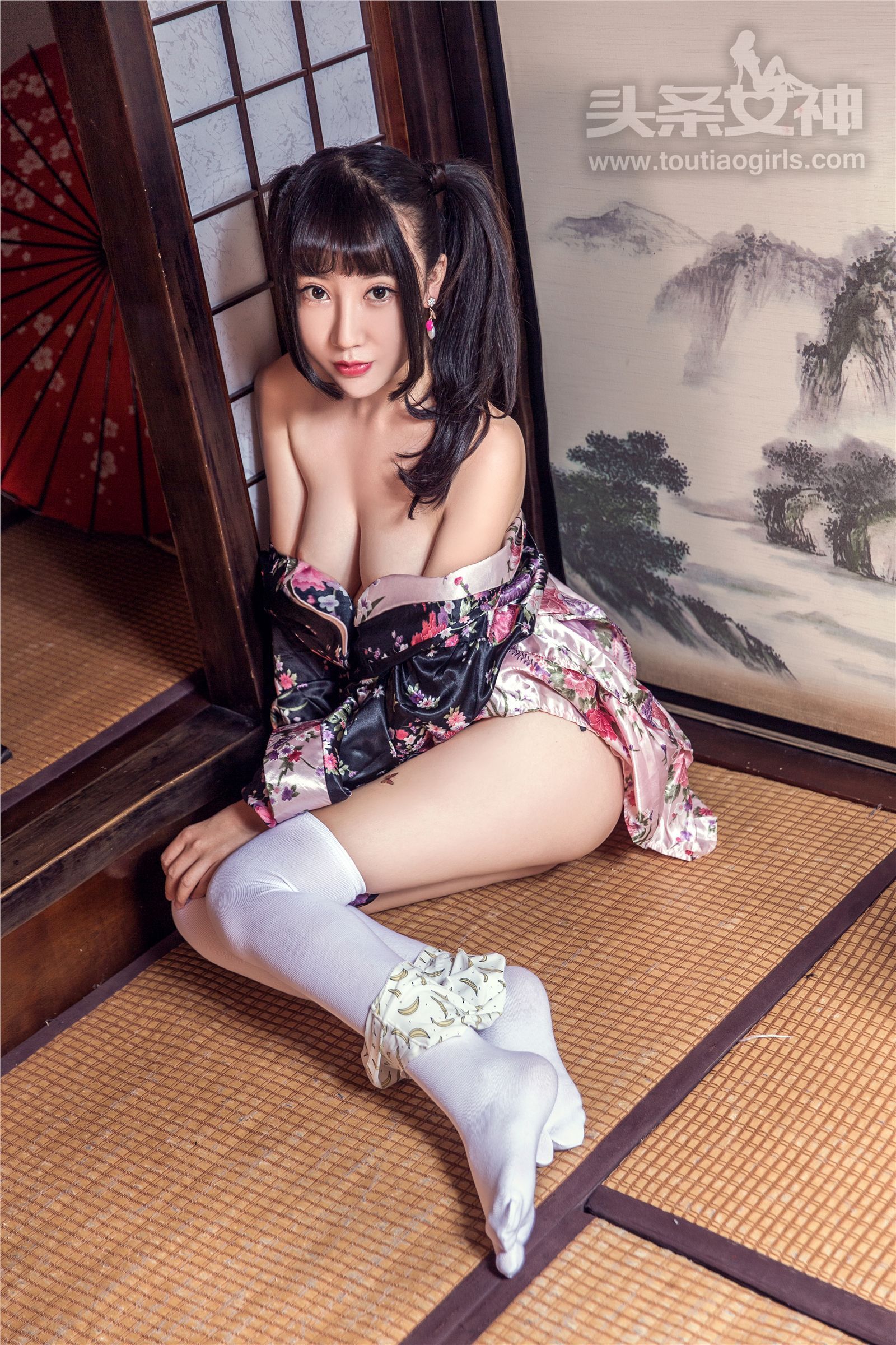 [TouTiao头条女神] 2017.08.24 笑笑和服七夕