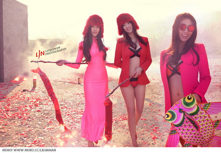 TuiGirl推女郎冯雨芝主演，美空2015贺岁大尺度写真 - 《致敬春节，你好过往