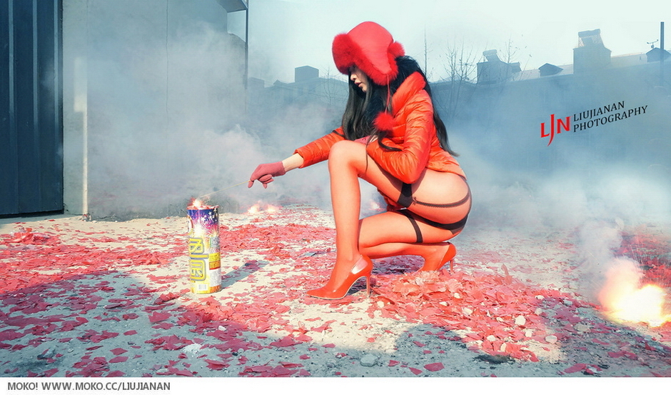 TuiGirl推女郎冯雨芝主演，美空2015贺岁大尺度写真 - 《致敬春节，你好过往