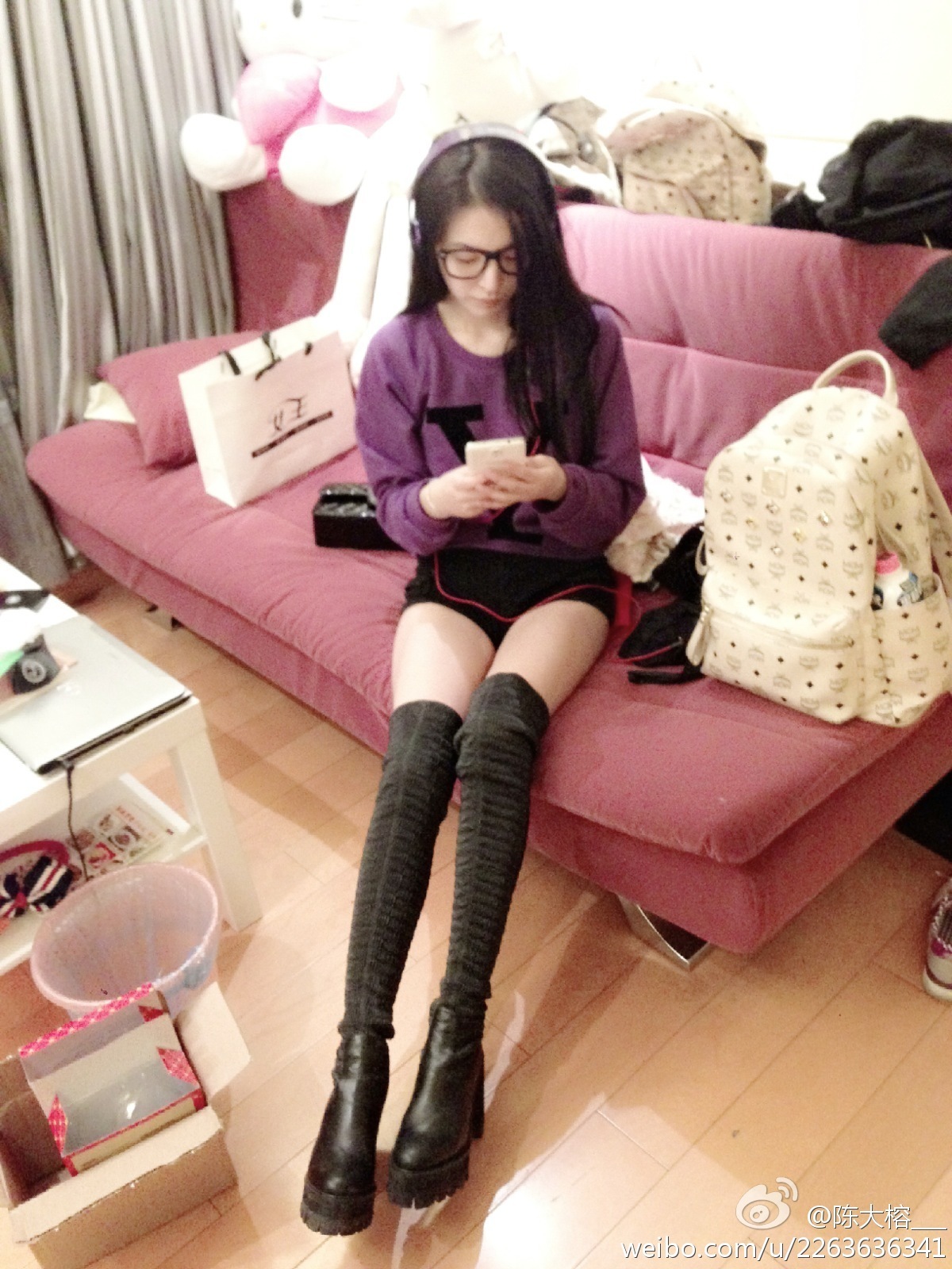 秀人网模特美女神陈大榕生活微博自拍写真