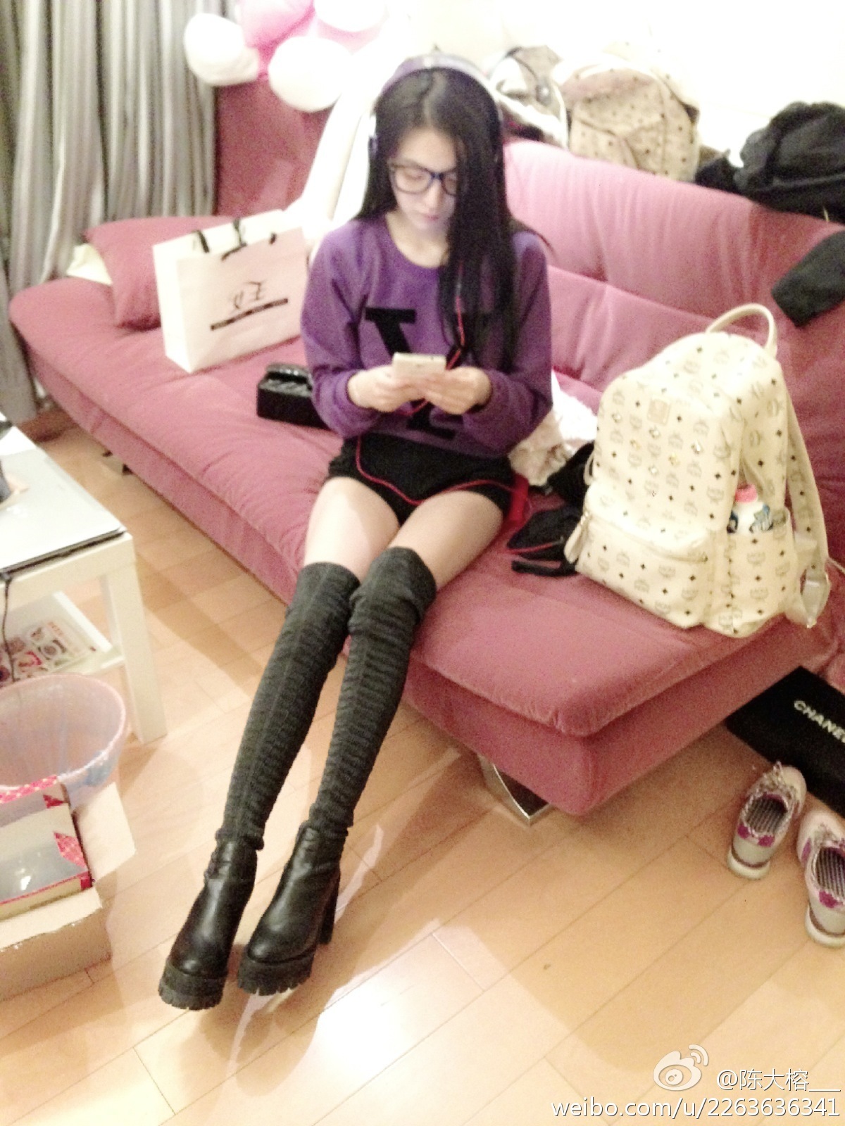 秀人网模特美女神陈大榕生活微博自拍写真