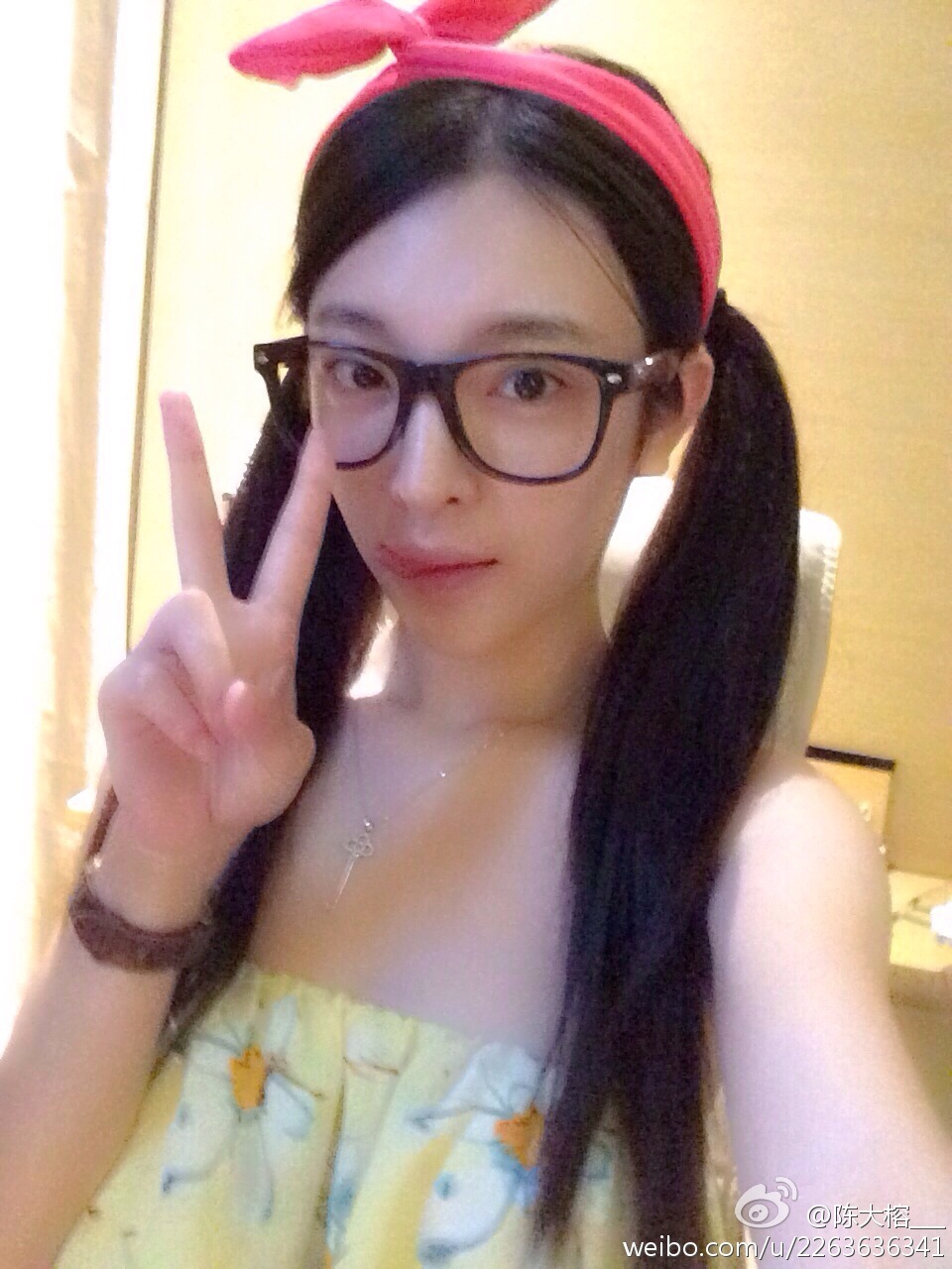 秀人网模特美女神陈大榕生活微博自拍写真