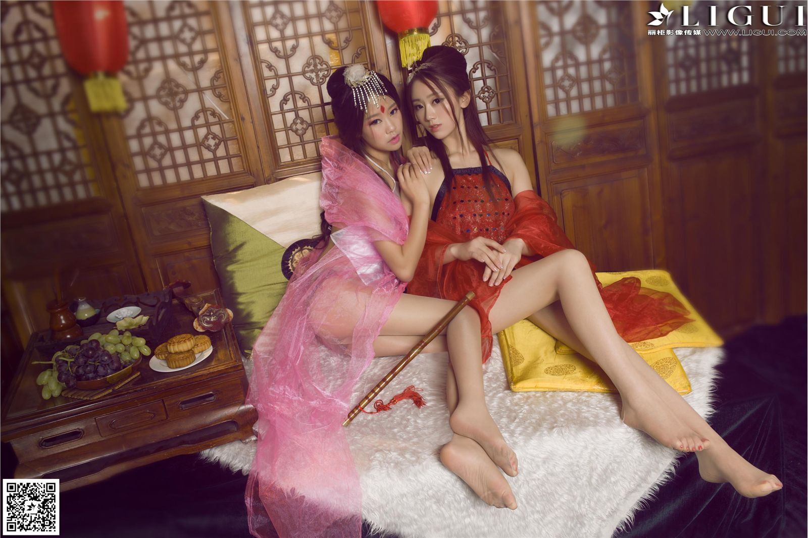 [Ligui丽柜]2015.09.26 时尚写真 Model 语寒&然然