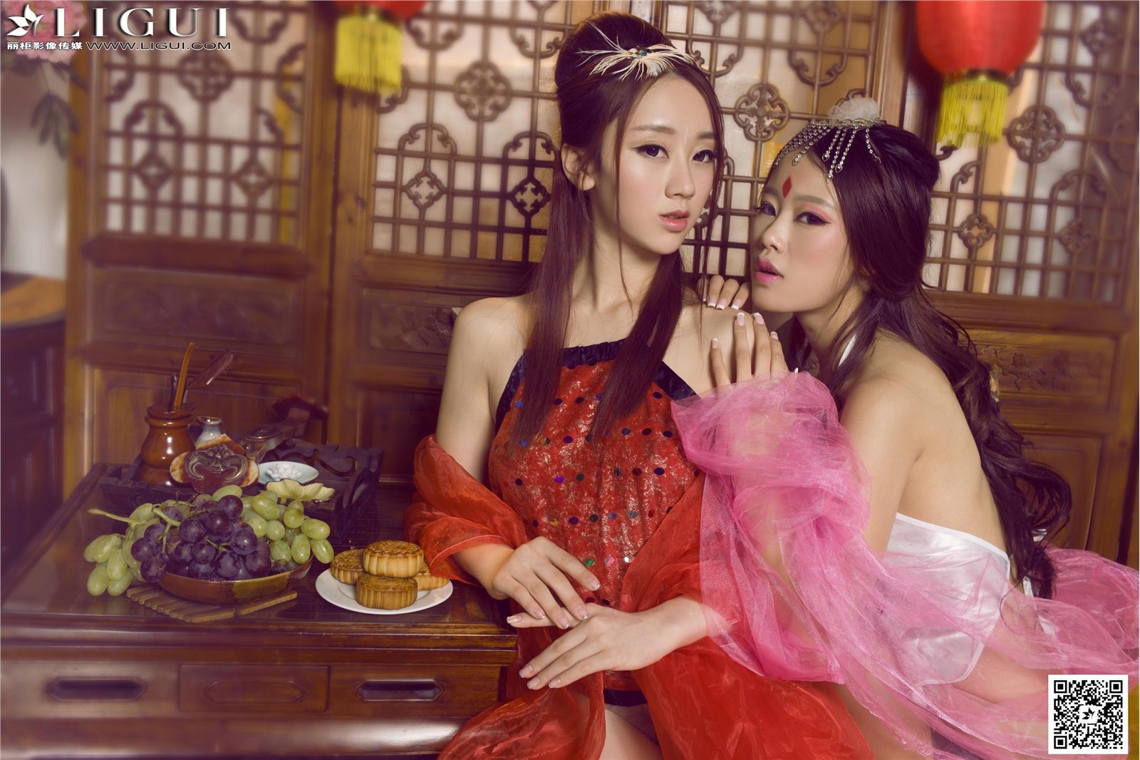 [Ligui丽柜]2015.09.26 时尚写真 Model 语寒&然然