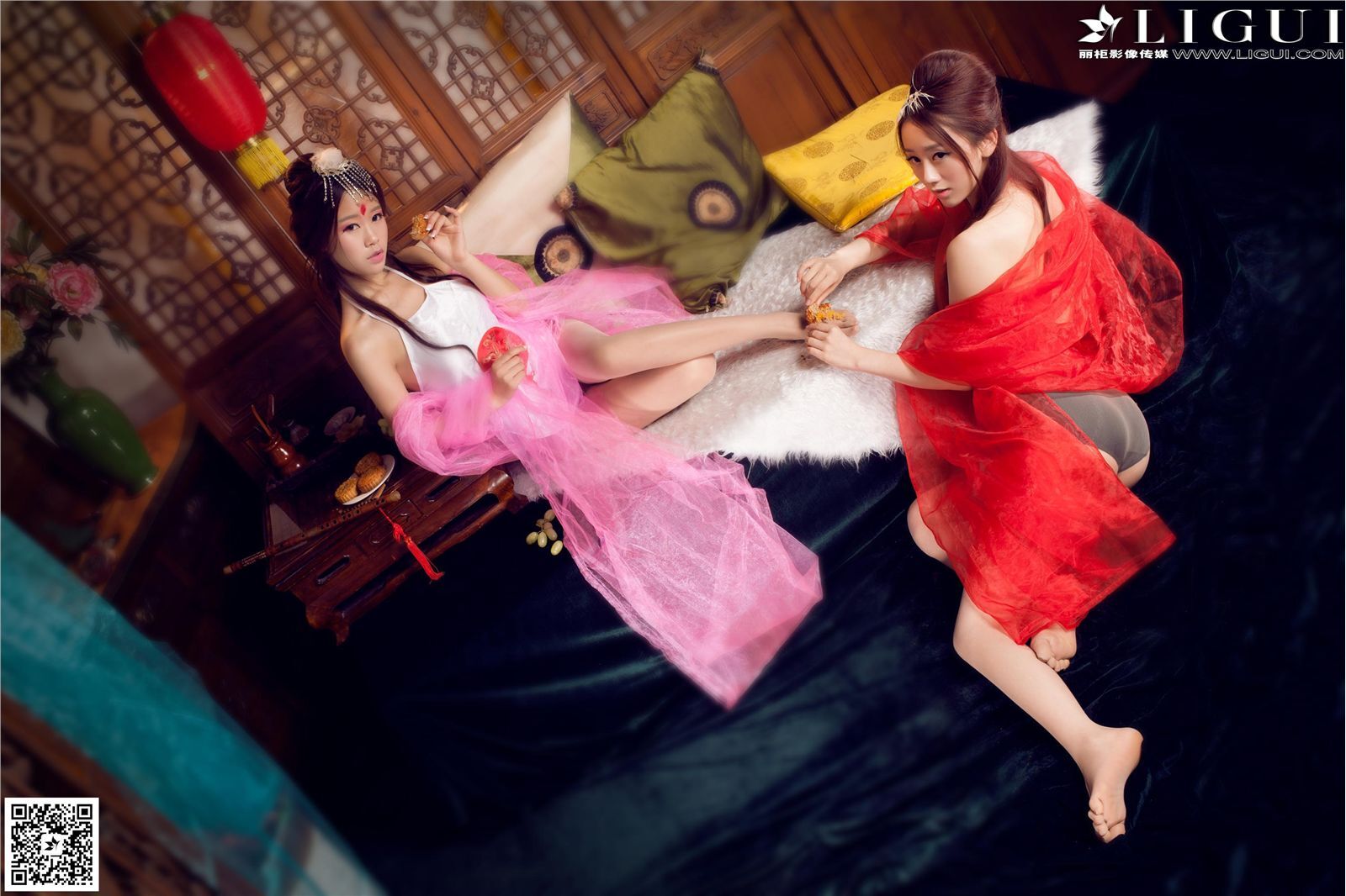 [Ligui丽柜]2015.09.26 时尚写真 Model 语寒&然然