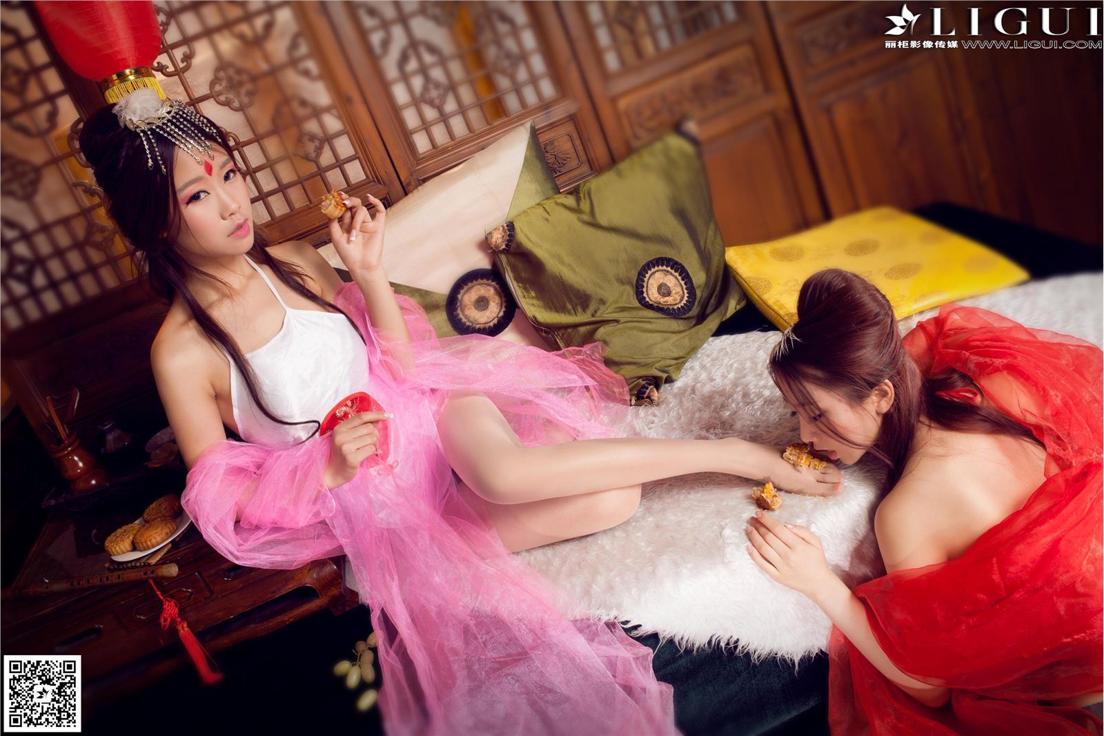 [Ligui丽柜]2015.09.26 时尚写真 Model 语寒&然然