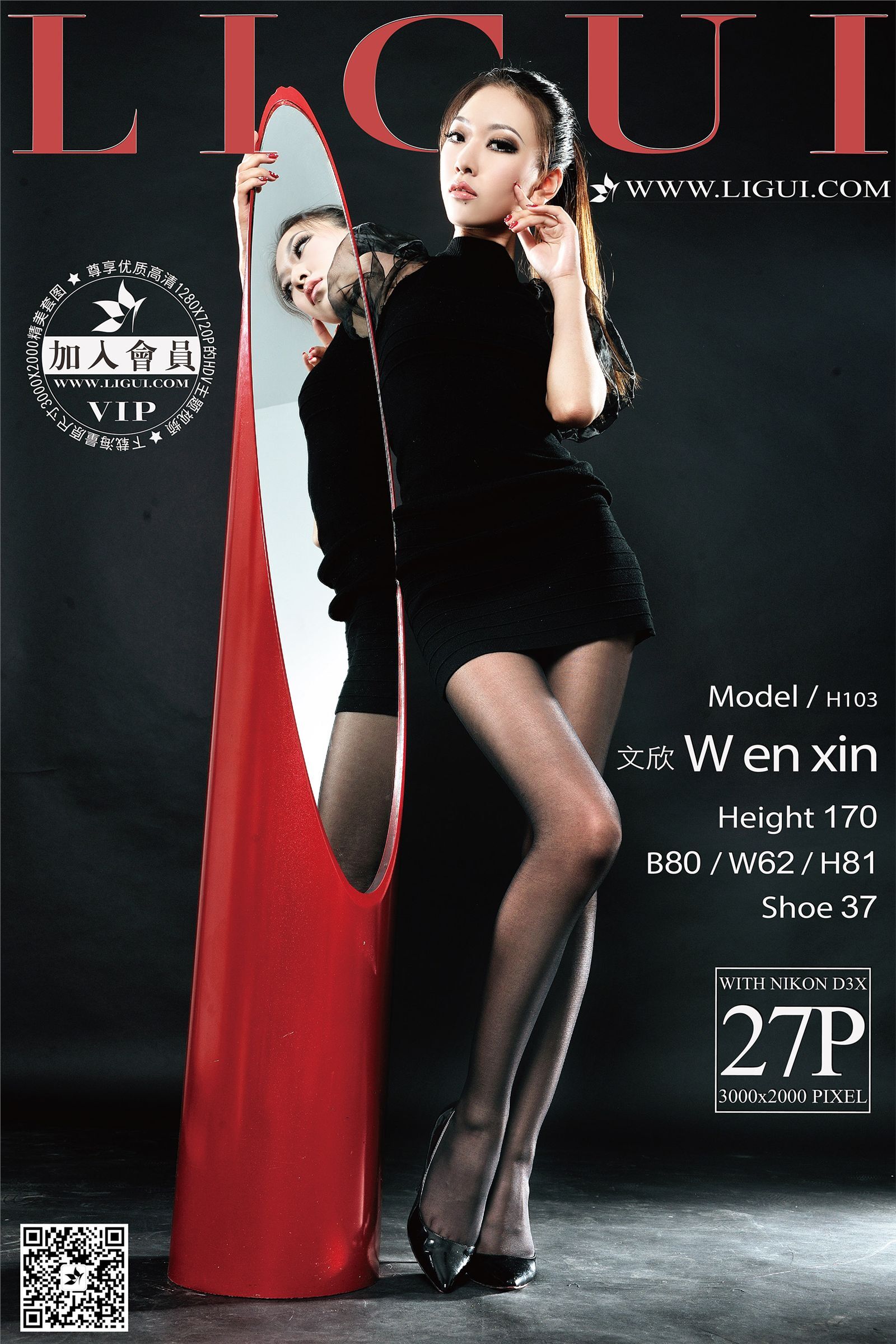 [Ligui丽柜]2017.01.04 网络丽人 Model 文欣