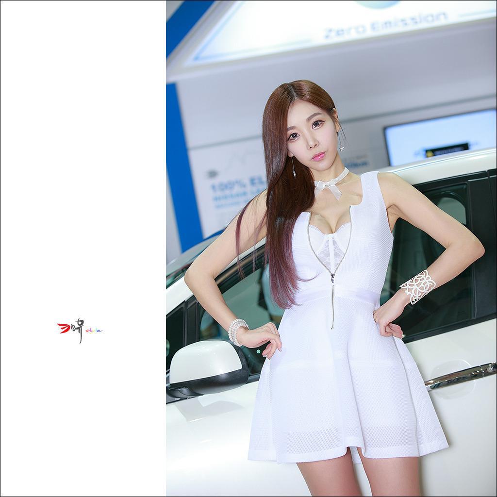 韩国车模李真英车展摄影写真