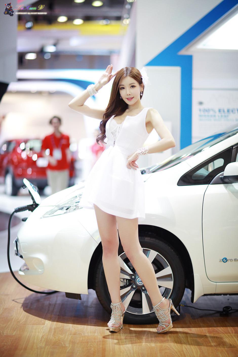 韩国车模李真英车展摄影写真