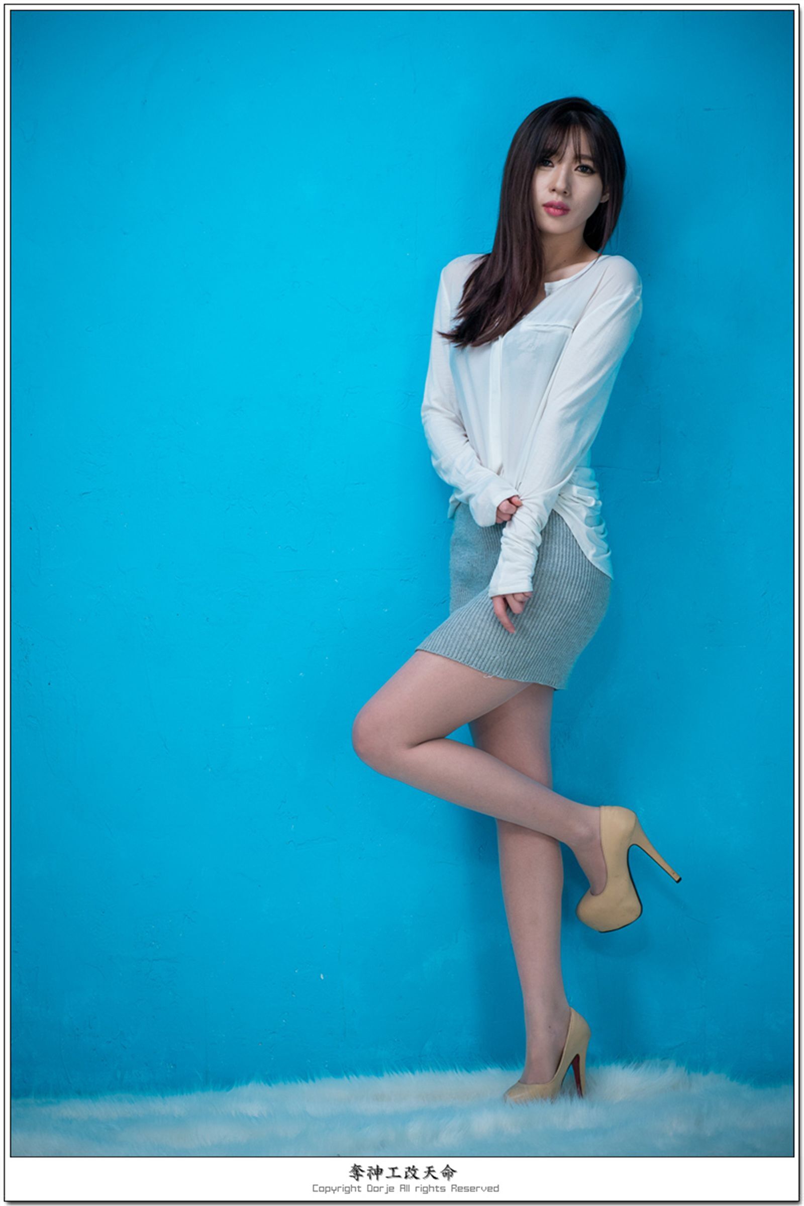 韩国美女宋珠娥-写真纯白玉兔