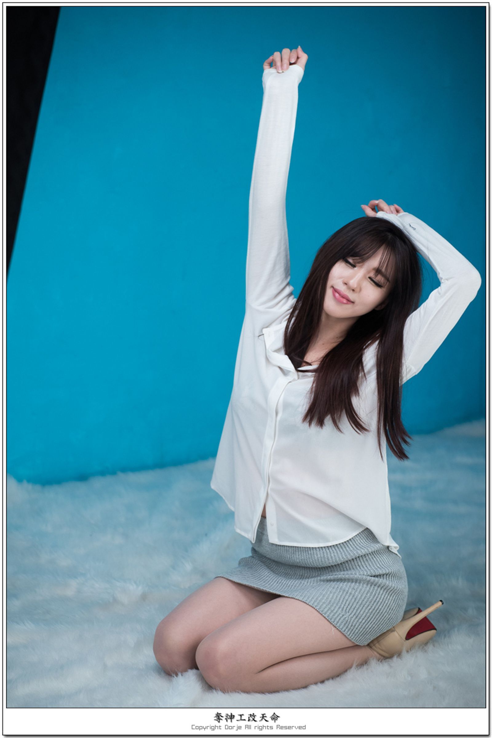 韩国美女宋珠娥-写真纯白玉兔