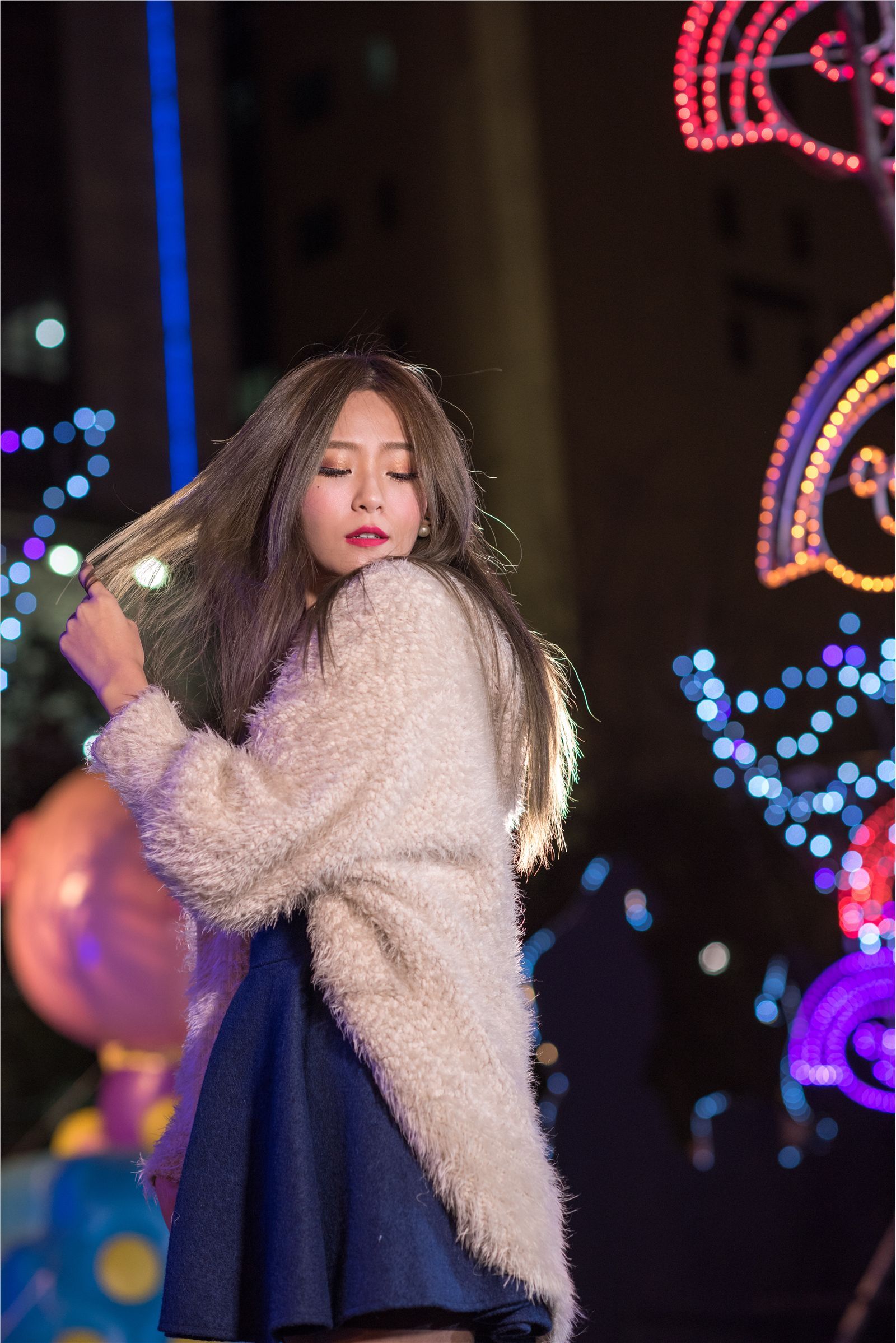 Beautyleg女神-小雪 Winnie新北欢乐耶诞城 圣诞夜拍超清合集