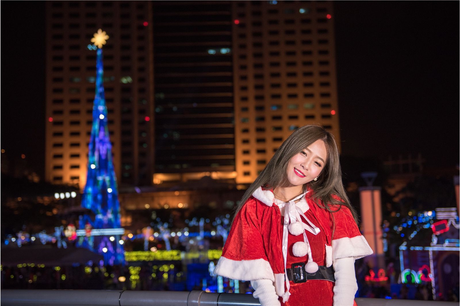 Beautyleg女神-小雪 Winnie新北欢乐耶诞城 圣诞夜拍超清合集