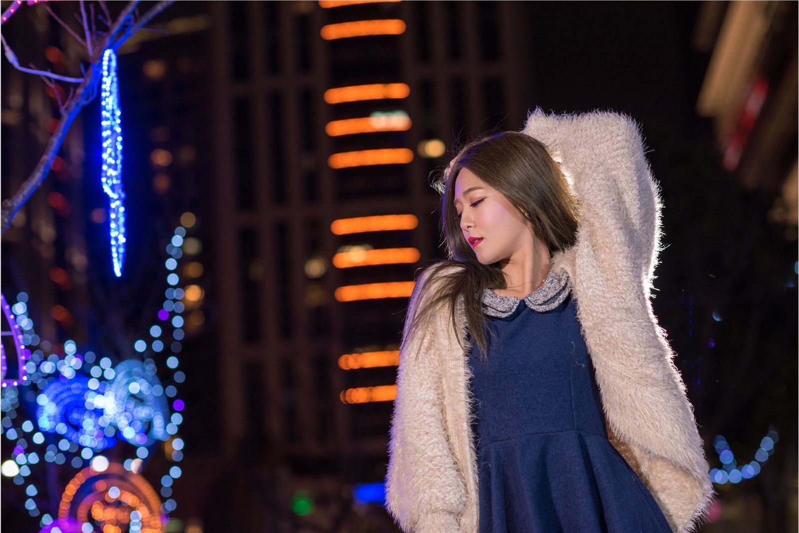 Beautyleg女神-小雪 Winnie新北欢乐耶诞城 圣诞夜拍超清合集