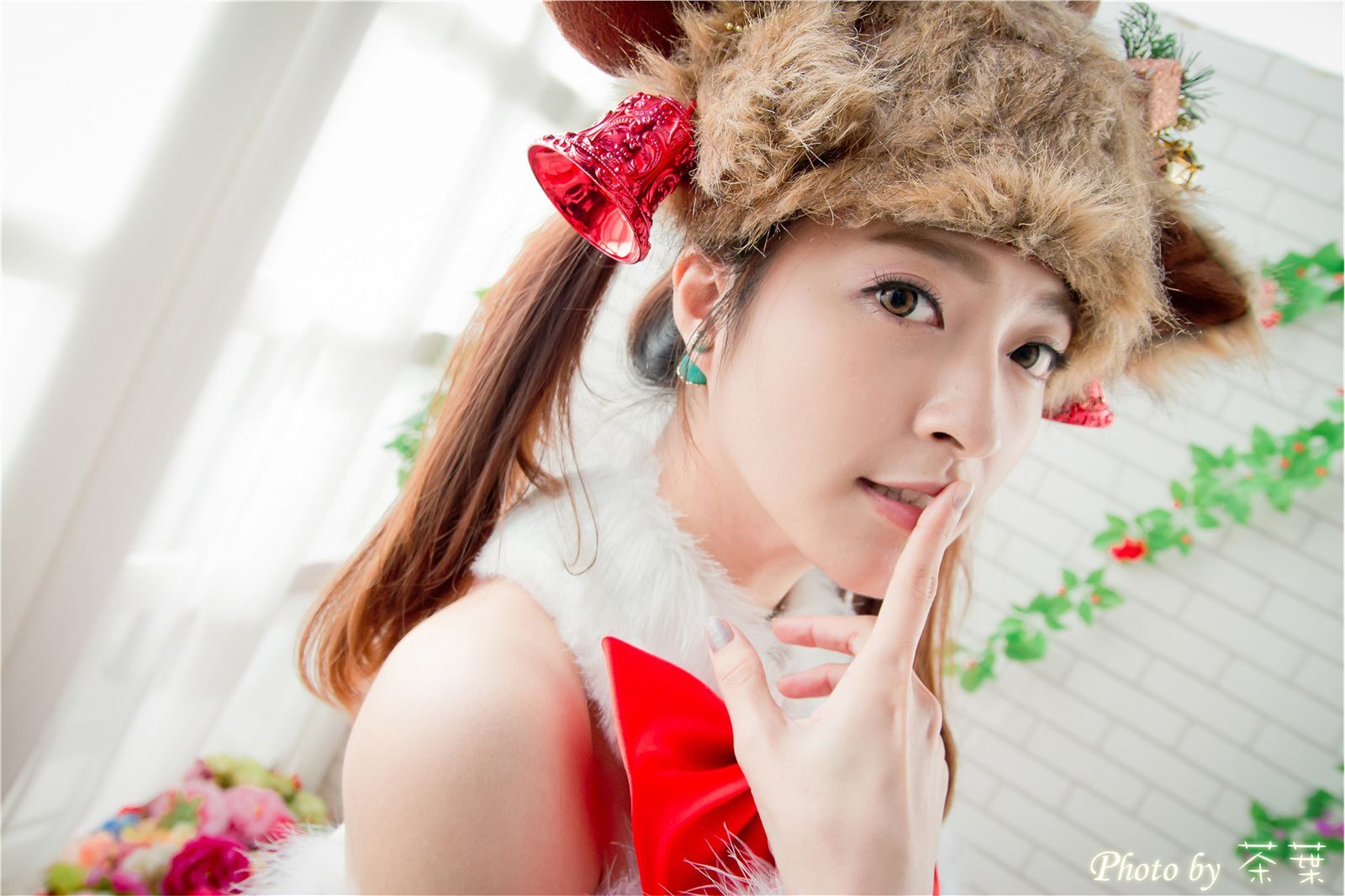 极品台湾正妹高材生李思娴卖萌圣诞装