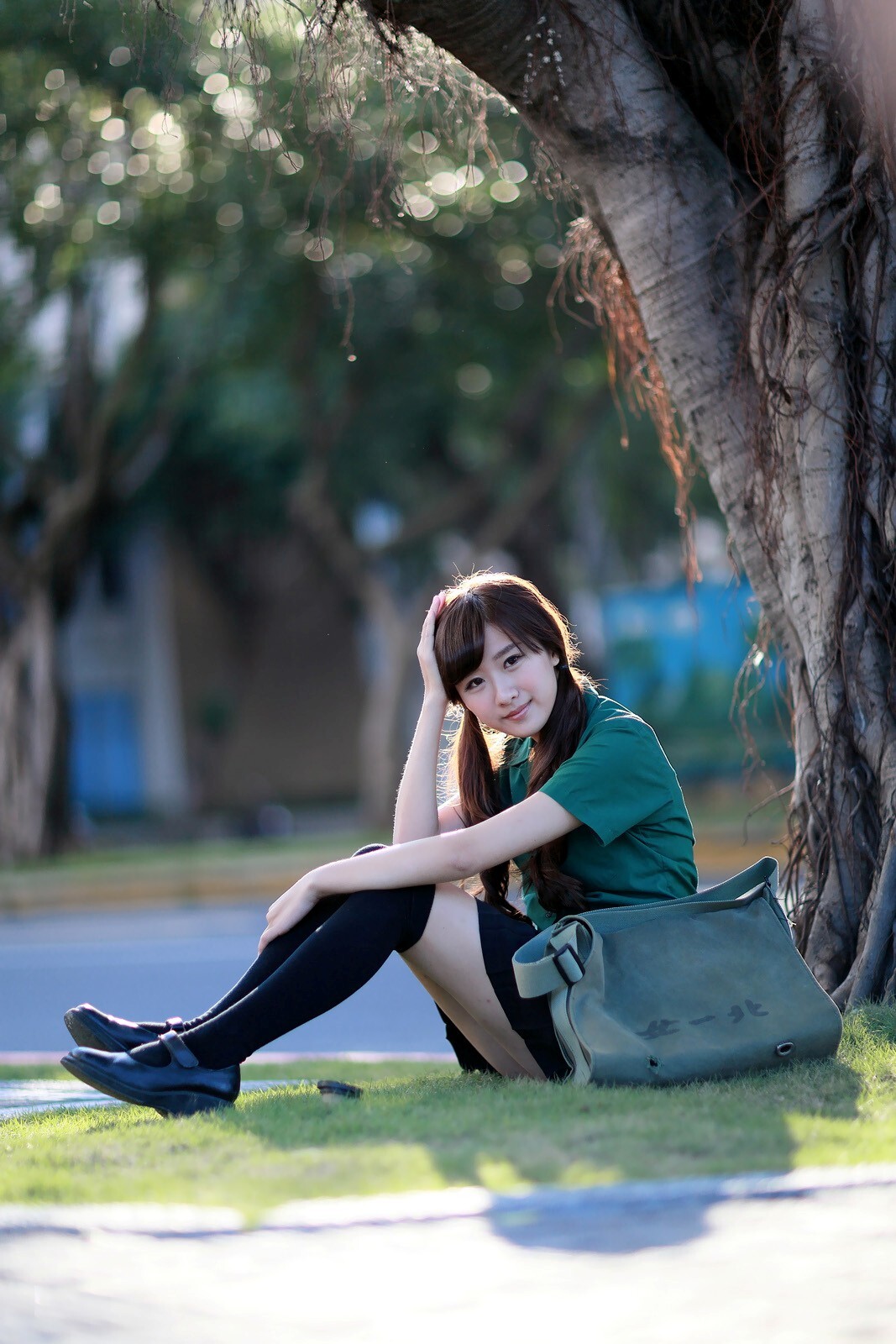 可爱清纯美女李思娴-北一女中制服外拍