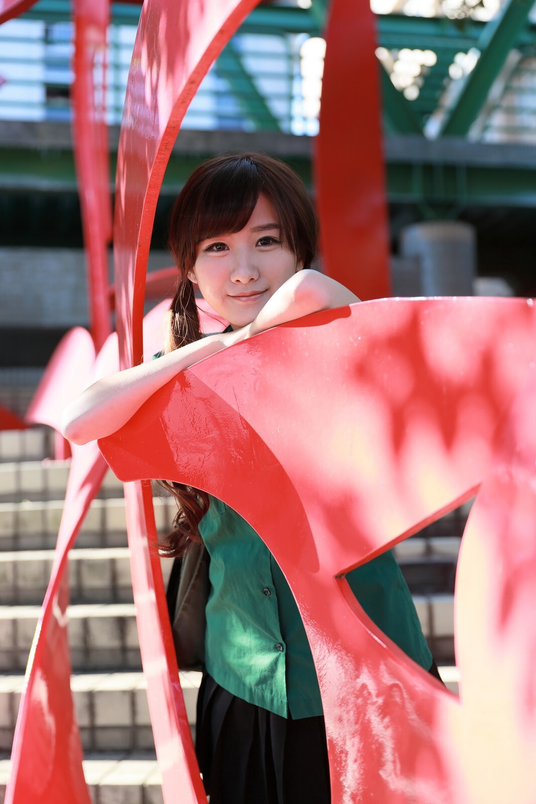 可爱清纯美女李思娴-北一女中制服外拍