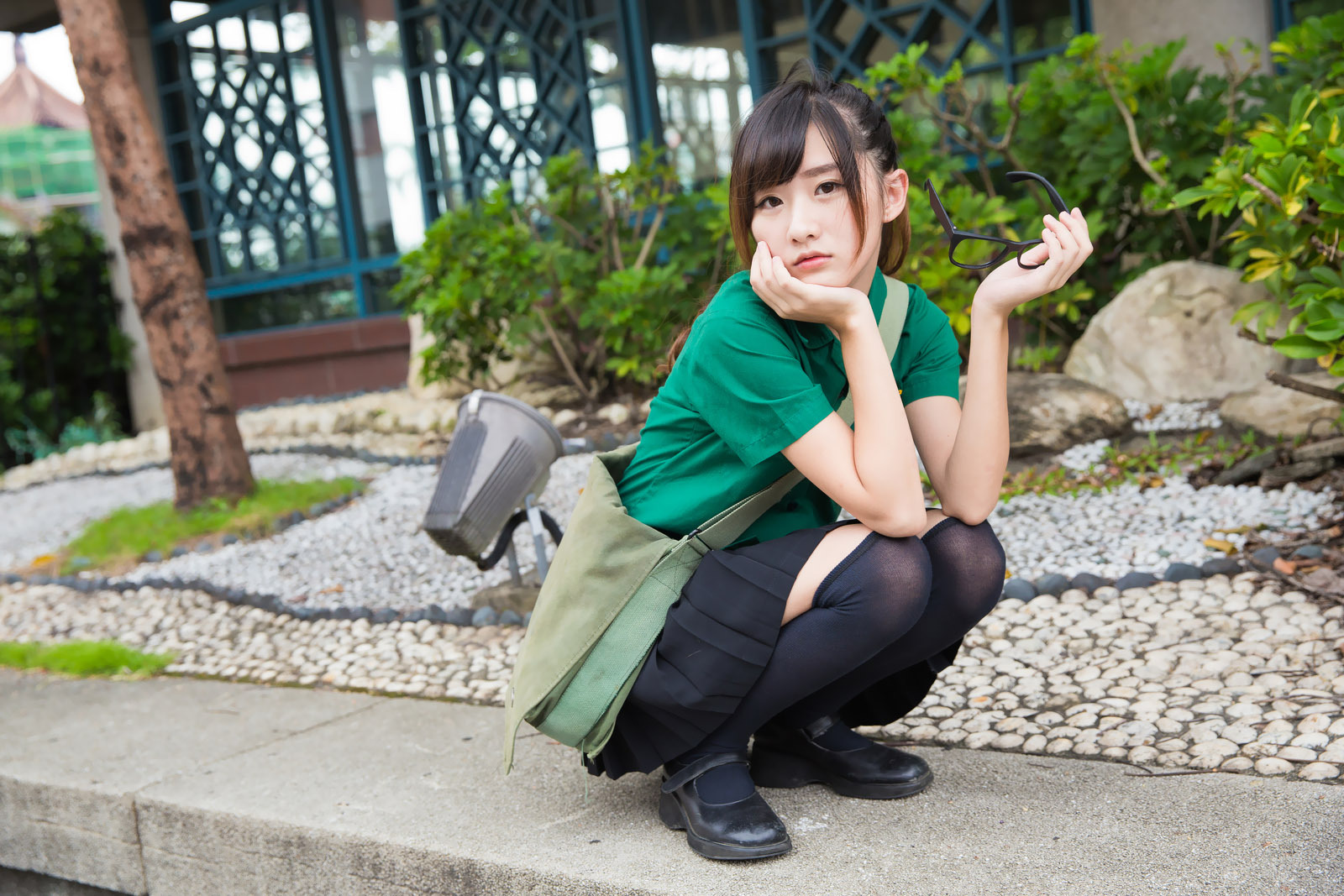 可爱清纯美女李思娴-北一女中制服外拍