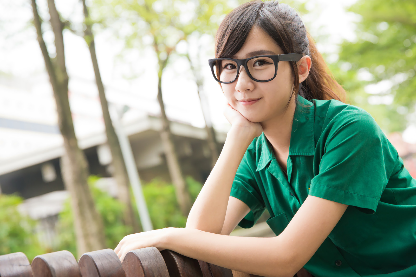 可爱清纯美女李思娴-北一女中制服外拍