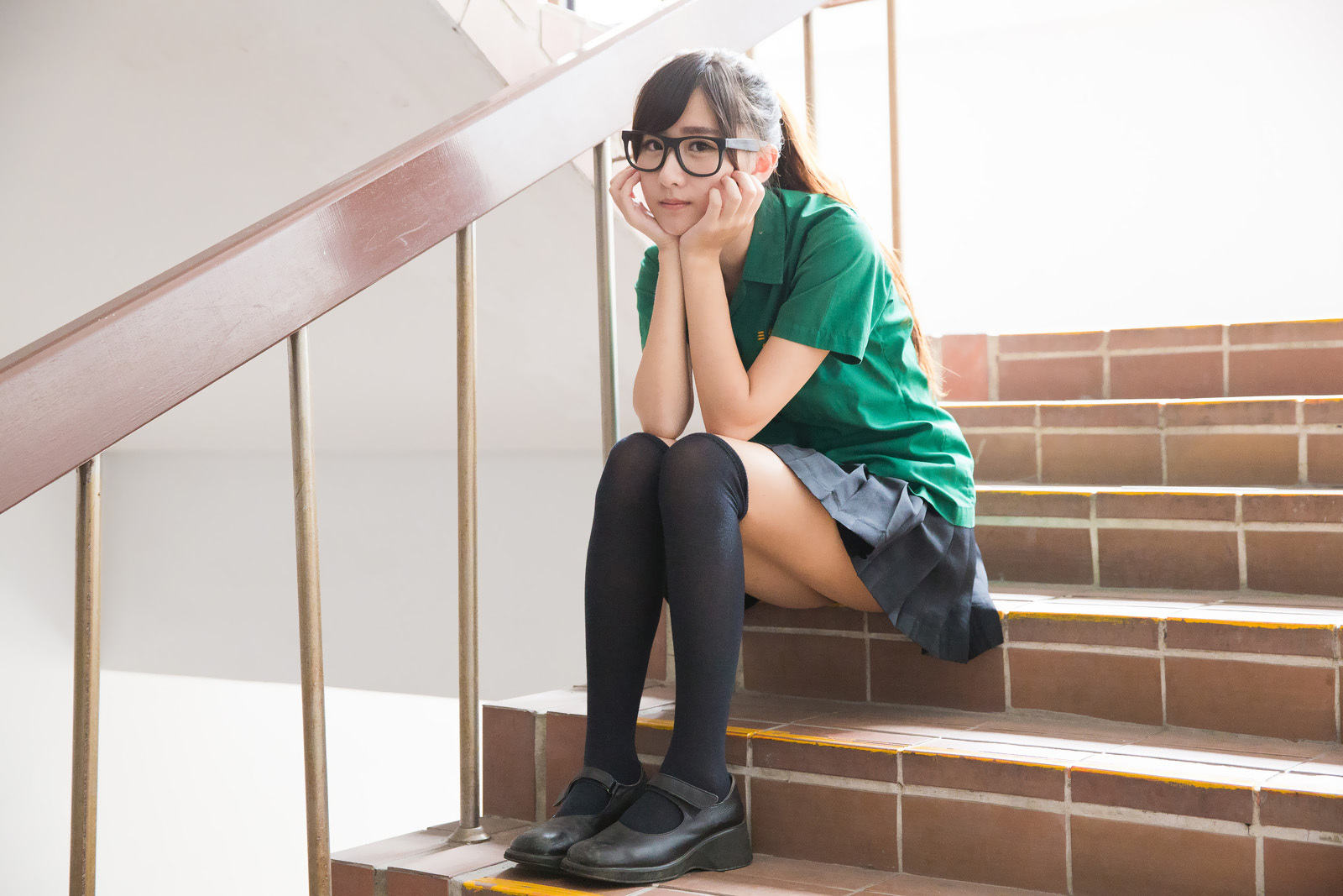 可爱清纯美女李思娴-北一女中制服外拍