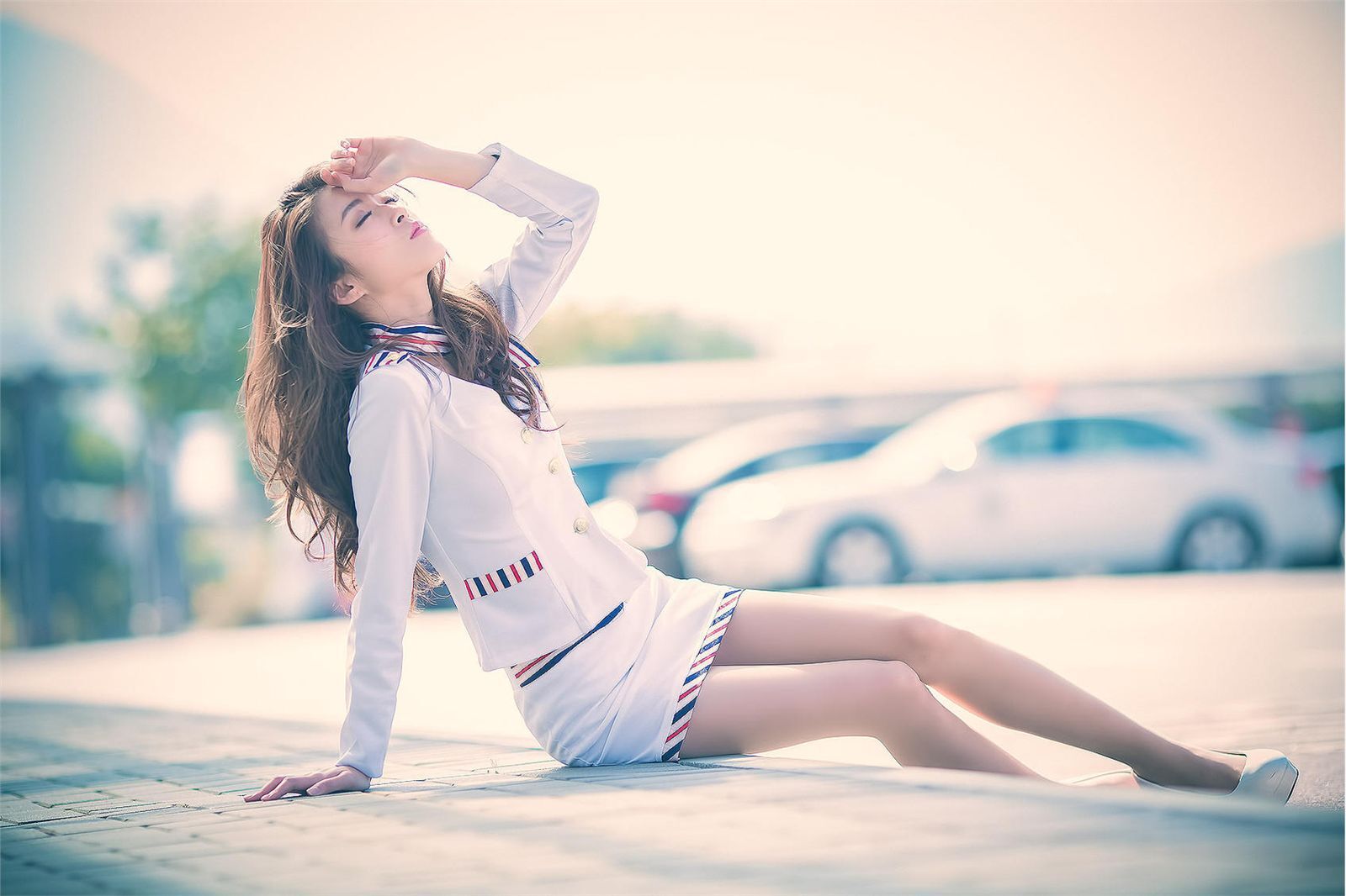 刘思琪 美丽空姐 香港国际机场