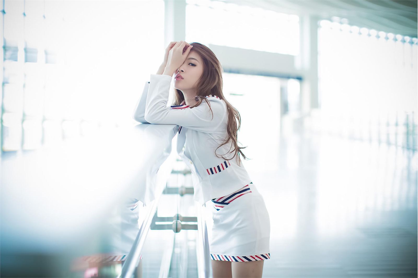 刘思琪 美丽空姐 香港国际机场