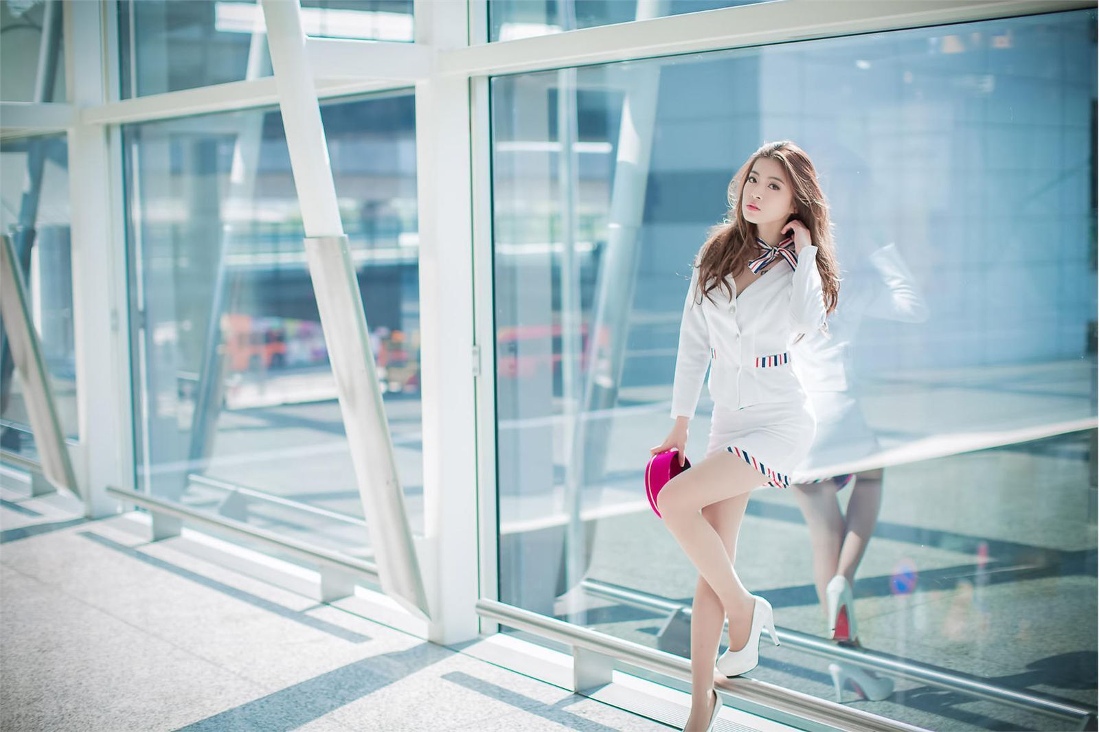 刘思琪 美丽空姐 香港国际机场