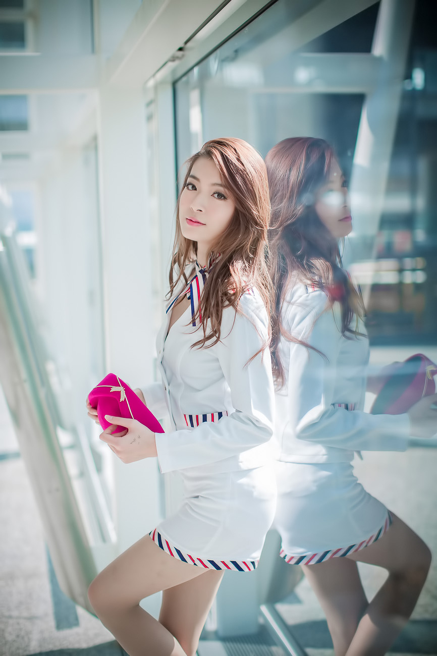 刘思琪 美丽空姐 香港国际机场