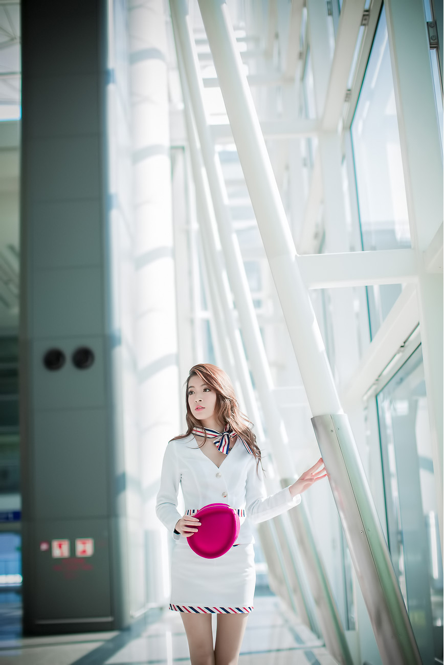 刘思琪 美丽空姐 香港国际机场