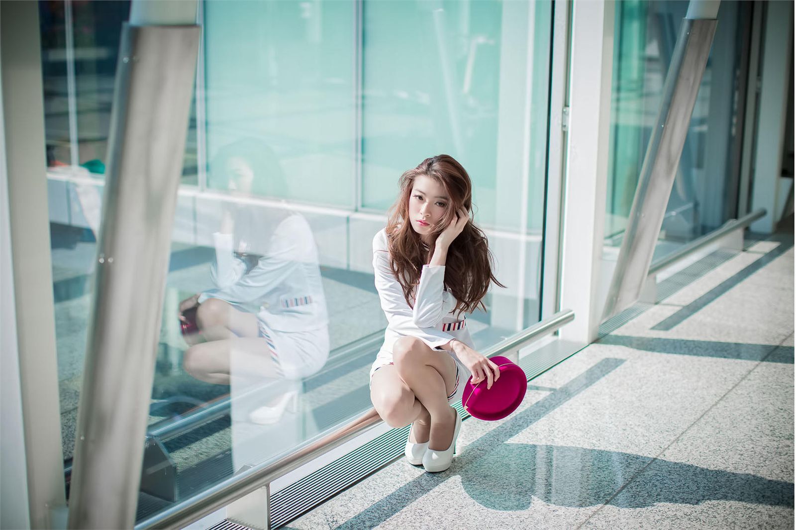 刘思琪 美丽空姐 香港国际机场