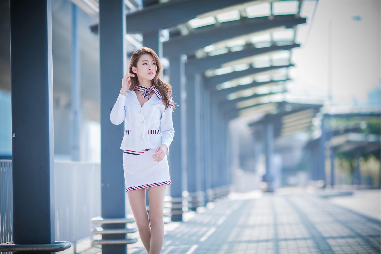 刘思琪 美丽空姐 香港国际机场