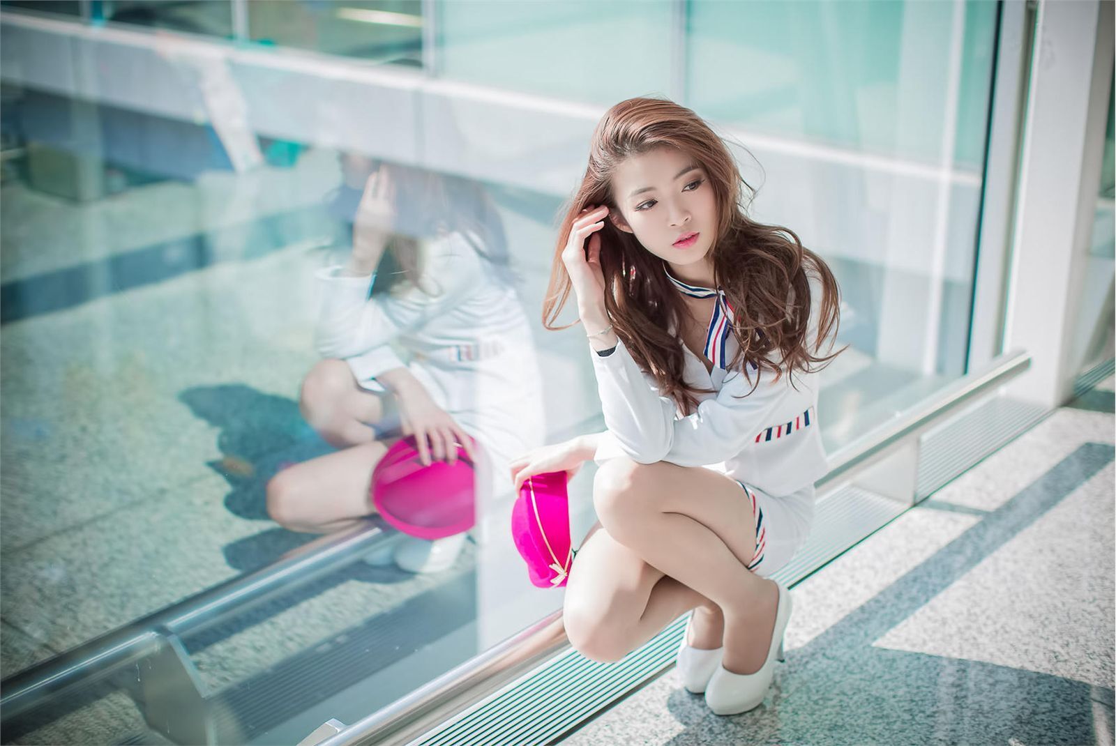 刘思琪 美丽空姐 香港国际机场