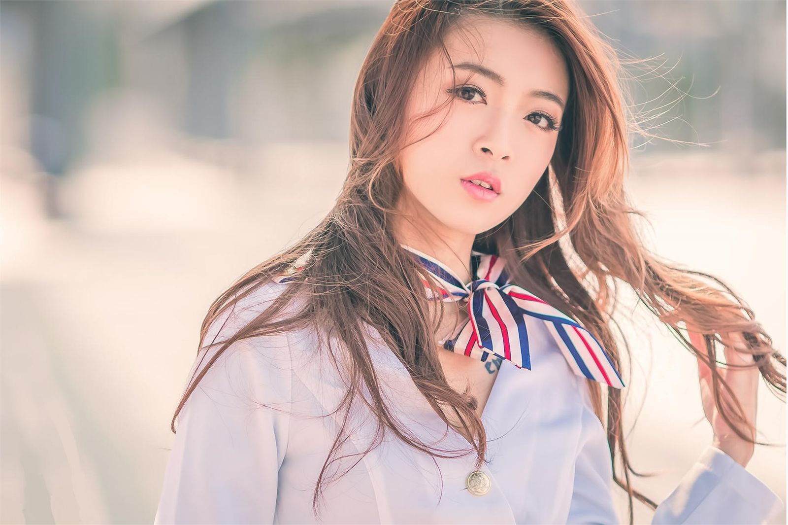 刘思琪 美丽空姐 香港国际机场