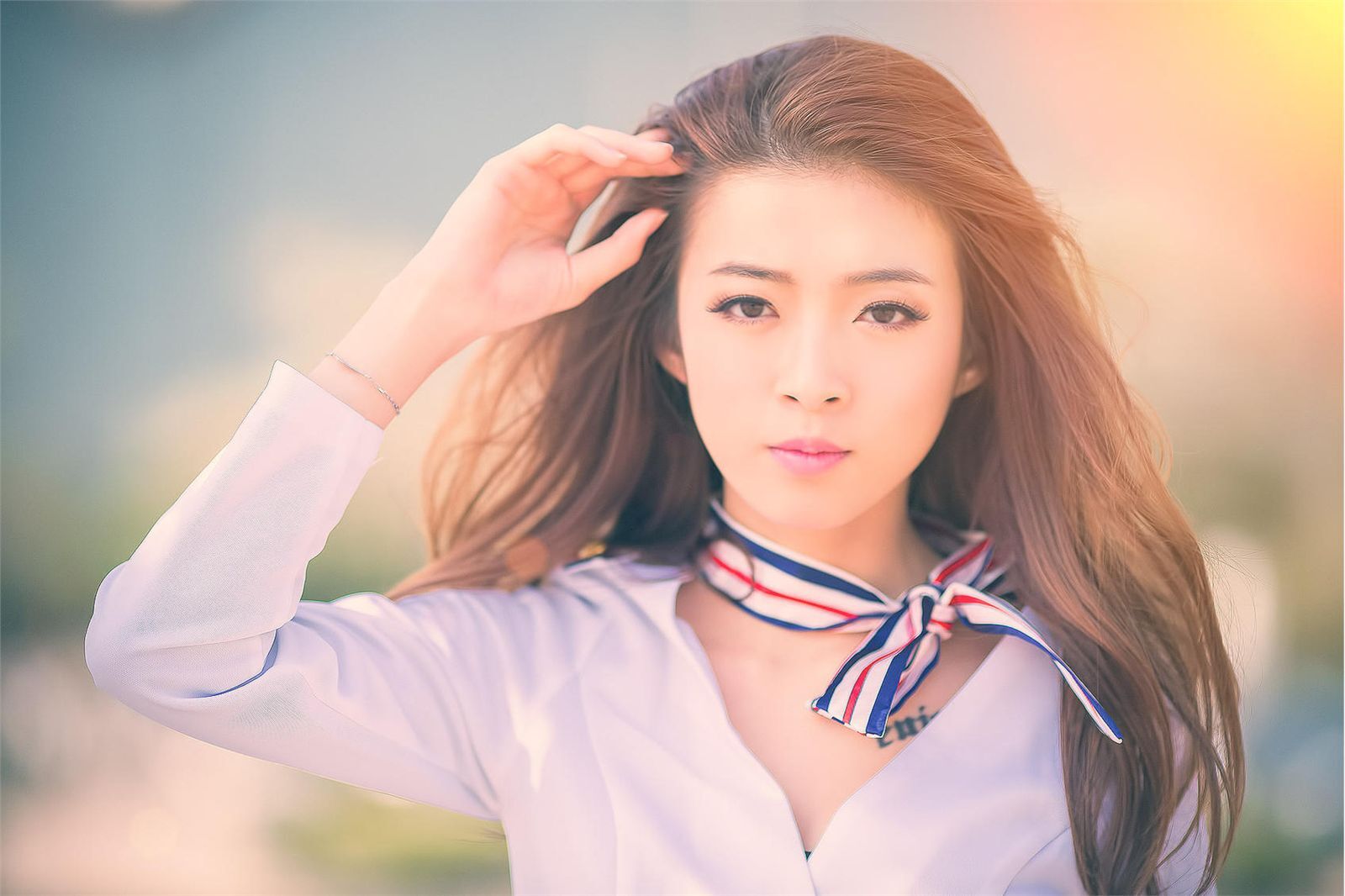 刘思琪 美丽空姐 香港国际机场