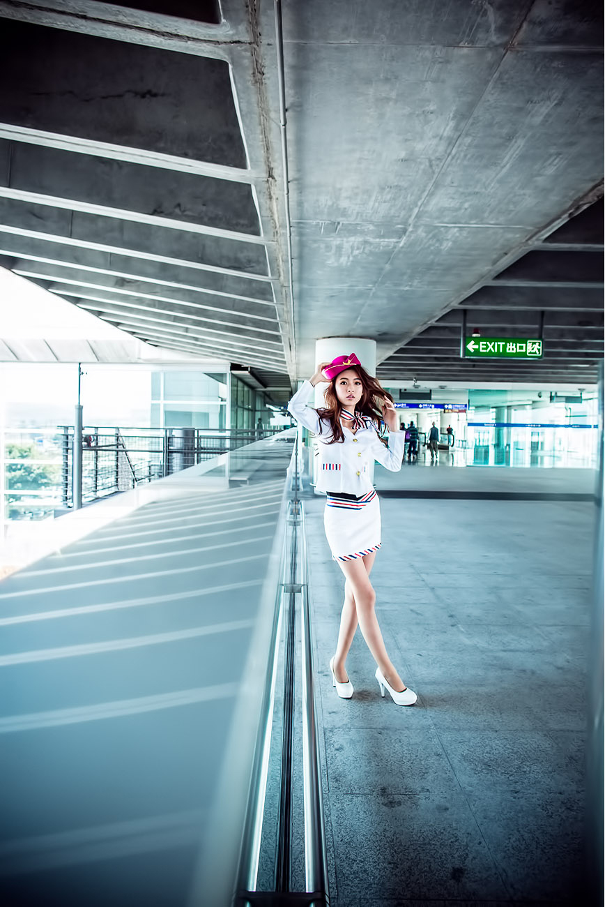 刘思琪 美丽空姐 香港国际机场