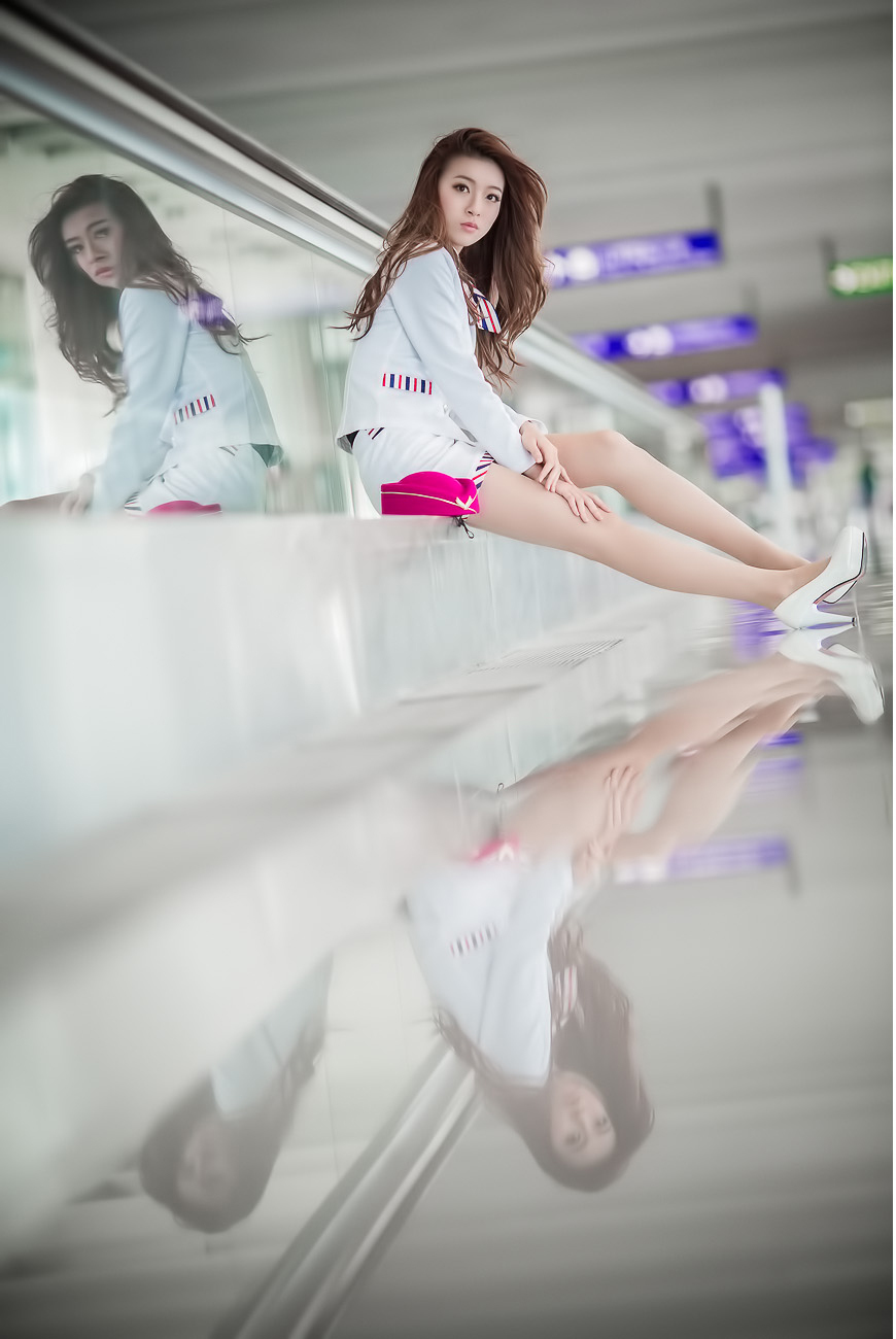 刘思琪 美丽空姐 香港国际机场