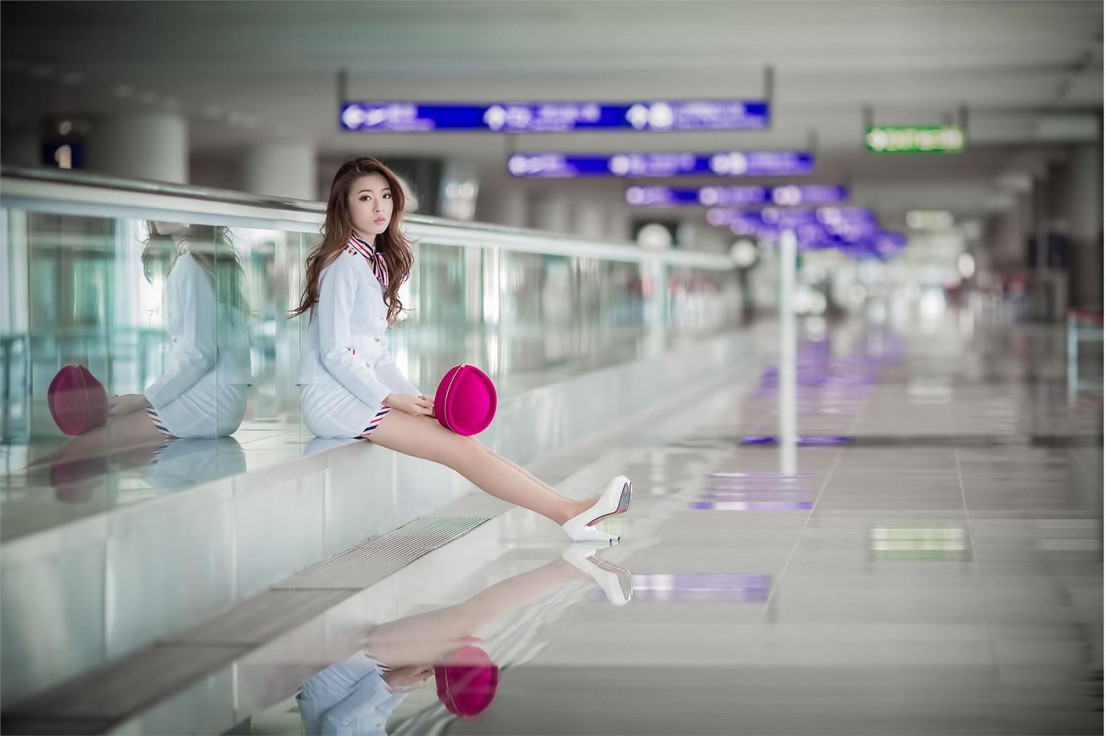 刘思琪 美丽空姐 香港国际机场