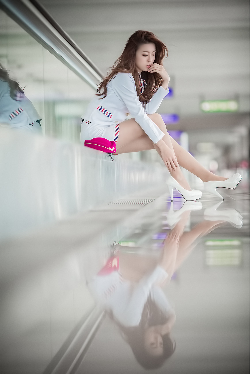 刘思琪 美丽空姐 香港国际机场